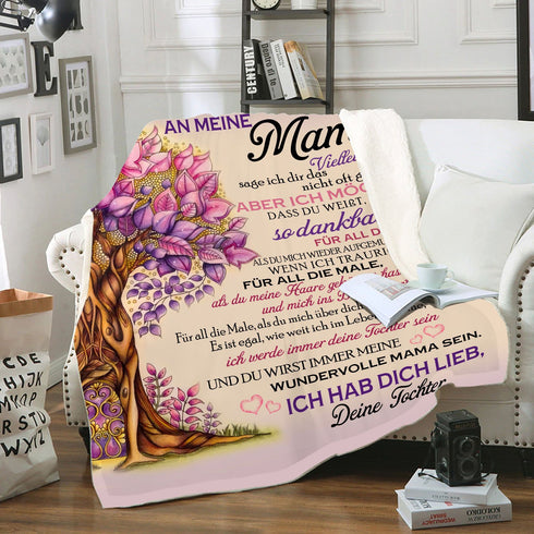 "An meine Mama" Decke - Baum